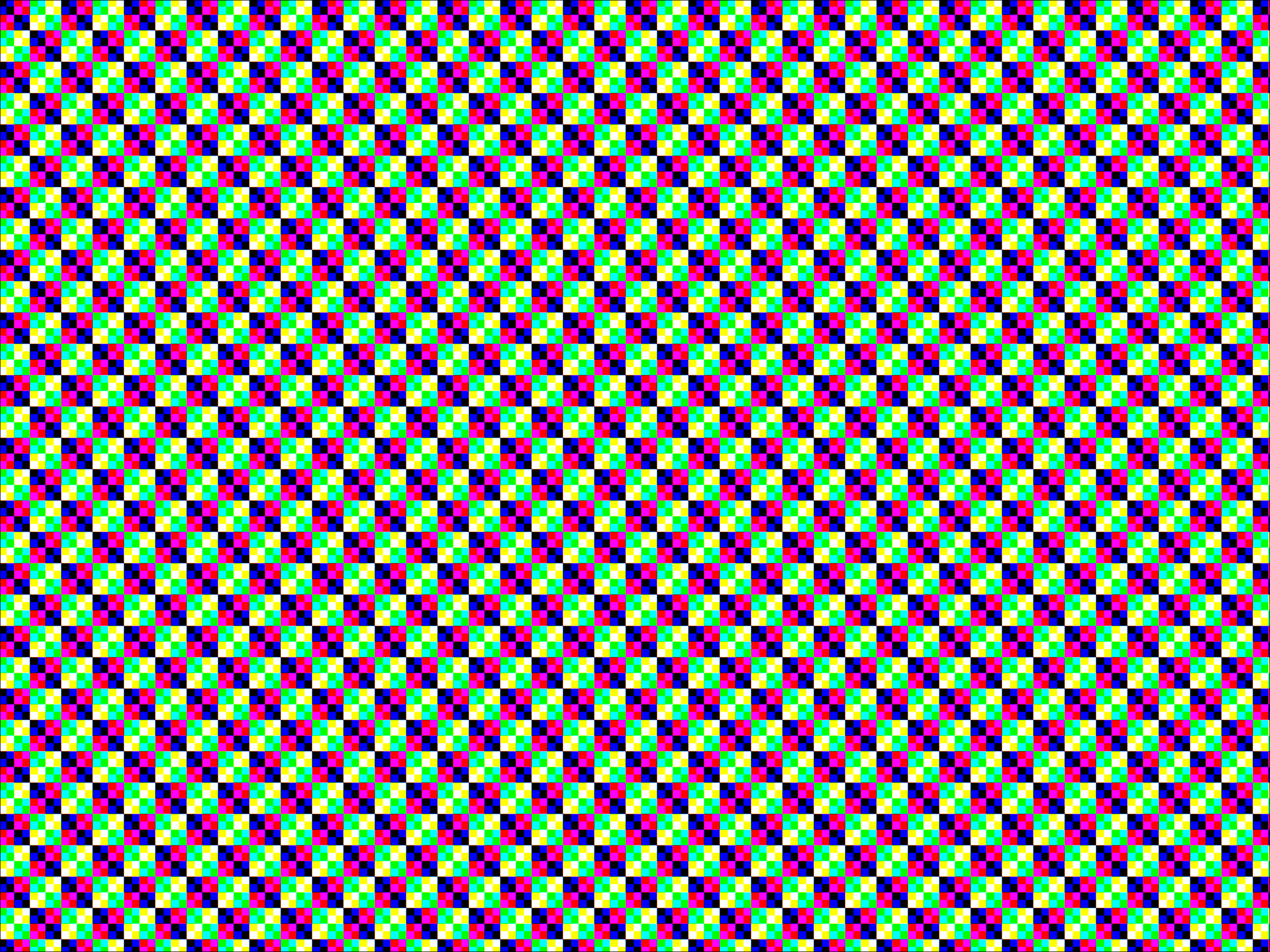 Color square box test image from OV5647 Raspberry Pi v1 camera sensor on Jetson Nano